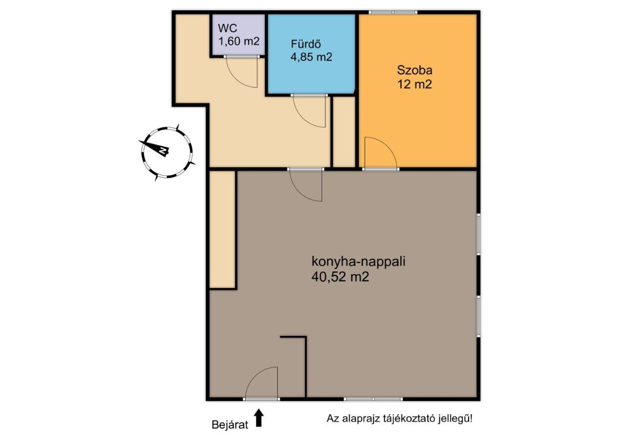 Apartmán Deli Terasz B Apartman Free Parking, Self-Check-In Anytime Ráb Exteriér fotografie